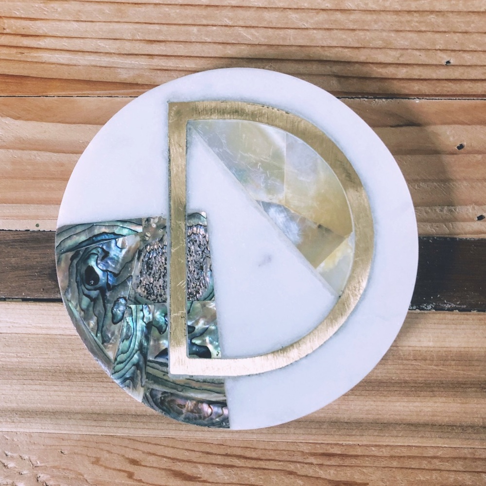Anthropologie Monogram Coaster